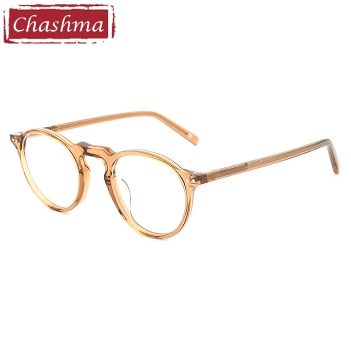 Chashma Women's Full Rim Round Acetate Steel Alloy Eyeglasses 667924
