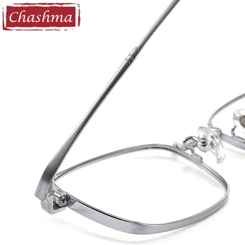 Chashma Unisex Full Rim Square Titanium Eyeglasses 15339 Full Rim Chashma   