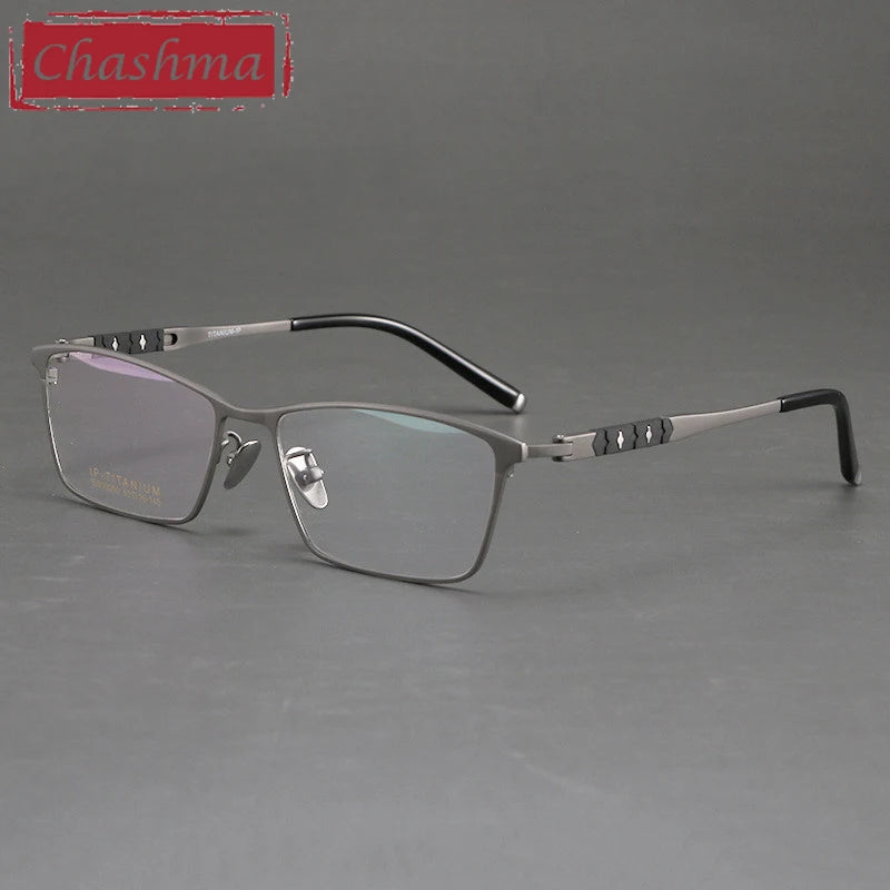 Chashma Unisex Full Rim Polygon Square Titanium Eyeglasses 510060