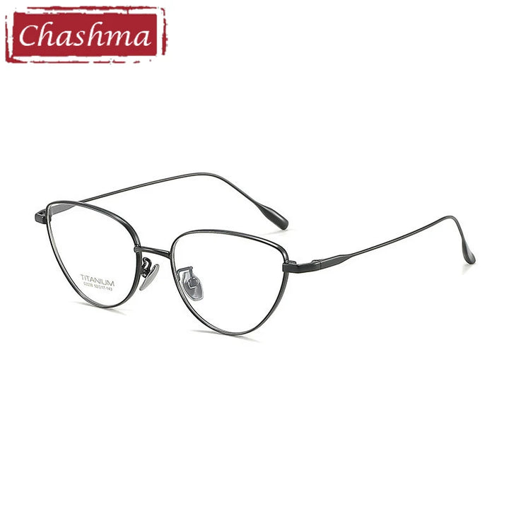 Chashma Ottica Women's Full Rim Cat Eye Titanium Eyeglasses 603038
