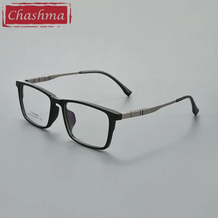 Chashma Unisex Full Rim Big Square Titanium Tr 90 Eyeglasses 61010 Full Rim Chashma   