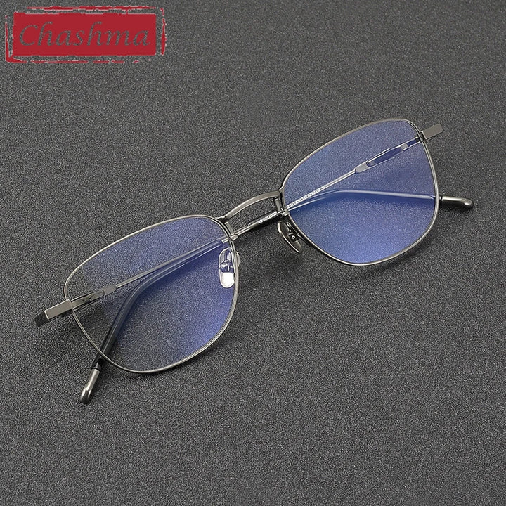 Chashma Unisex Full Rim Polygon Square Titanium Eyeglasses 887465