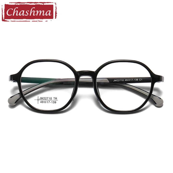 Chashma Ochki Women's Full Rim Oval Round Tr 90 Alloy Eyeglasses 322710