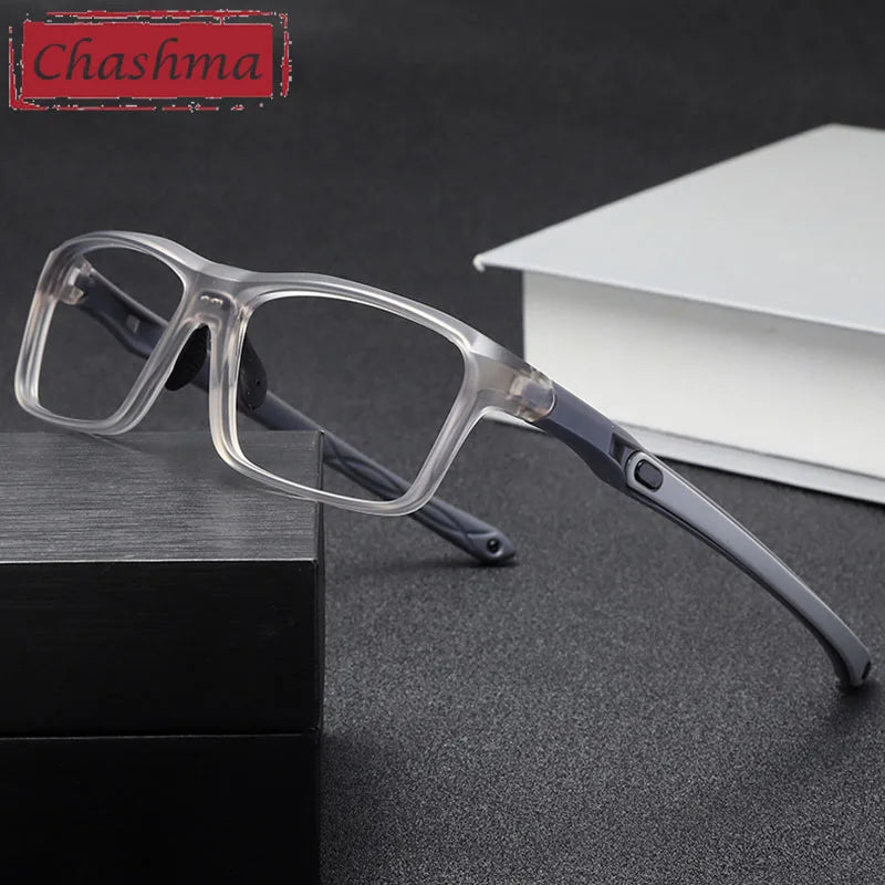 Chashma Unisex Full Rim Square Tr 90 Titanium Sport Eyeglasses 81282 Full Rim Chashma   