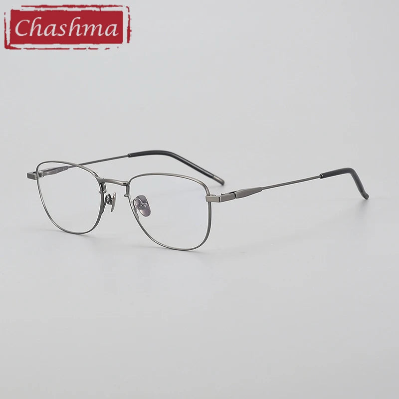 Chashma Unisex Full Rim Polygon Square Titanium Eyeglasses 887465