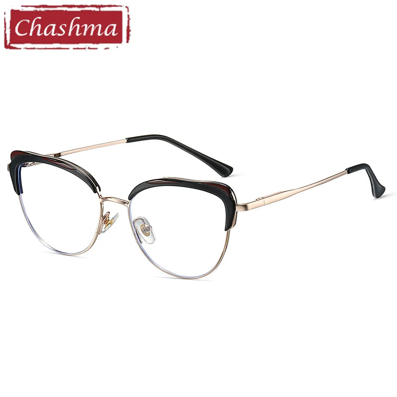 Chashma Women's Full Rim Cat Eye TR 90 Titanium Eyeglasses 87269 Full Rim Chashma   