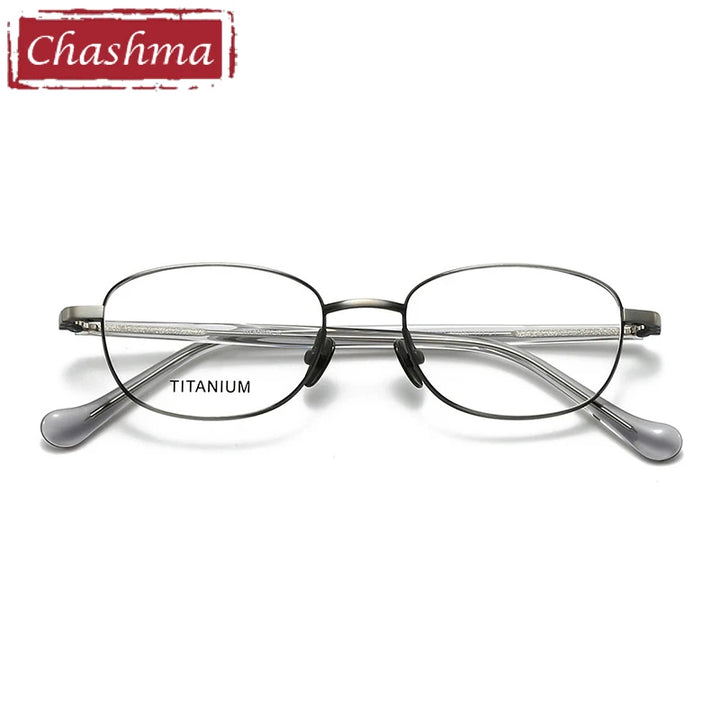 Chashma Ottica Women's Full Rim Oval AcetateTitanium Eyeglasses 407002