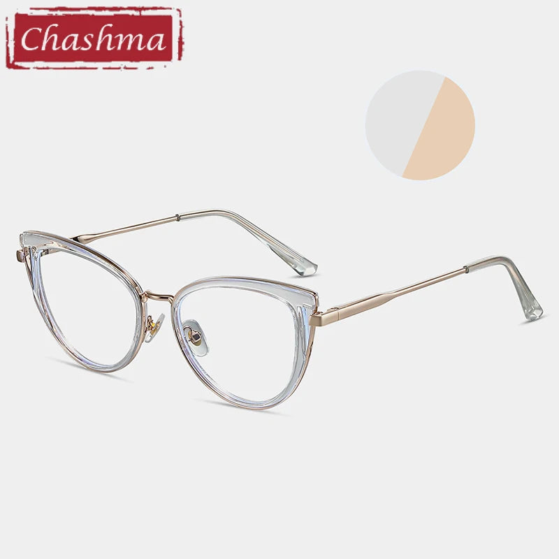 Chashma Women's Full Rim Cat Eye Tr 90 Titanium Eyeglasses 87316 Full Rim Chashma   