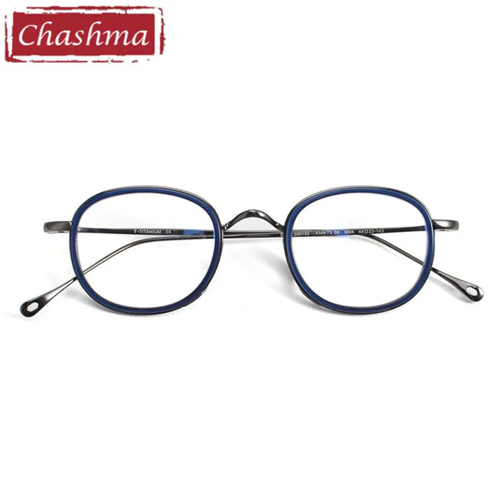 Chashma Women's Full Rim Square Oval Titanium Acetate Eyeglasses 73094