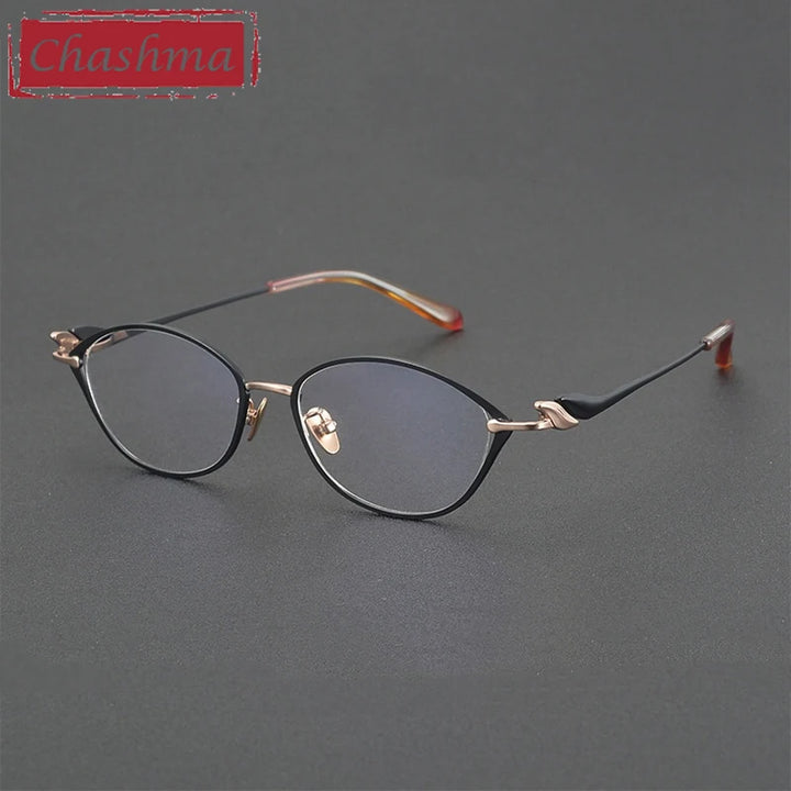Chashma Ottica Women's Full Rim Oval Titanium Eyeglasses 67001