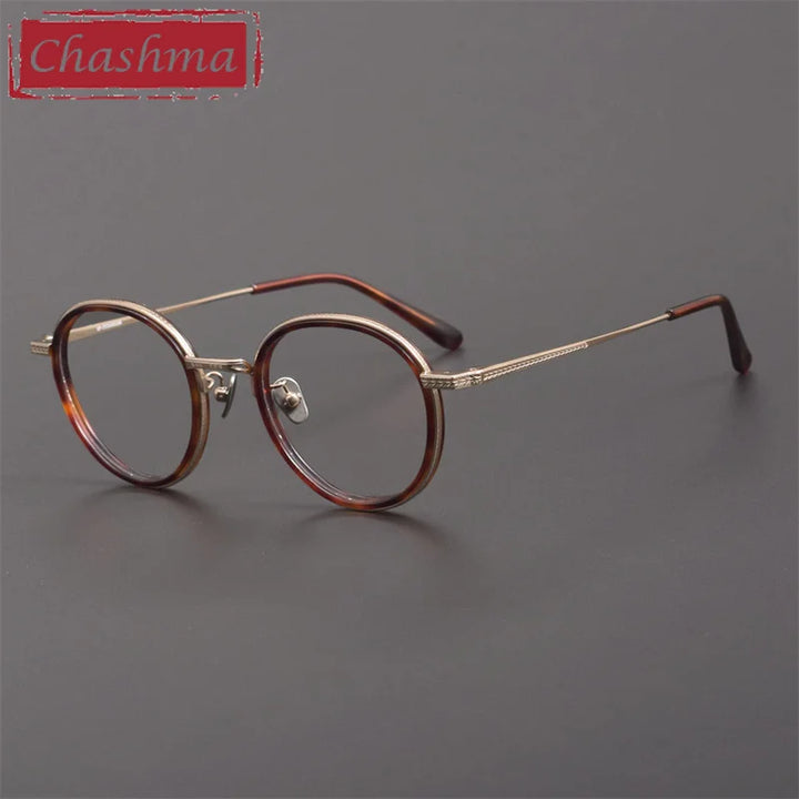 Chashma Unisex Full Rim Oval Round Acetate Titanium Eyeglasses 889027