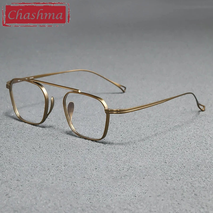 Chashma Ochki Unisex Full Rim Square Titanium Eyeglasses 889501