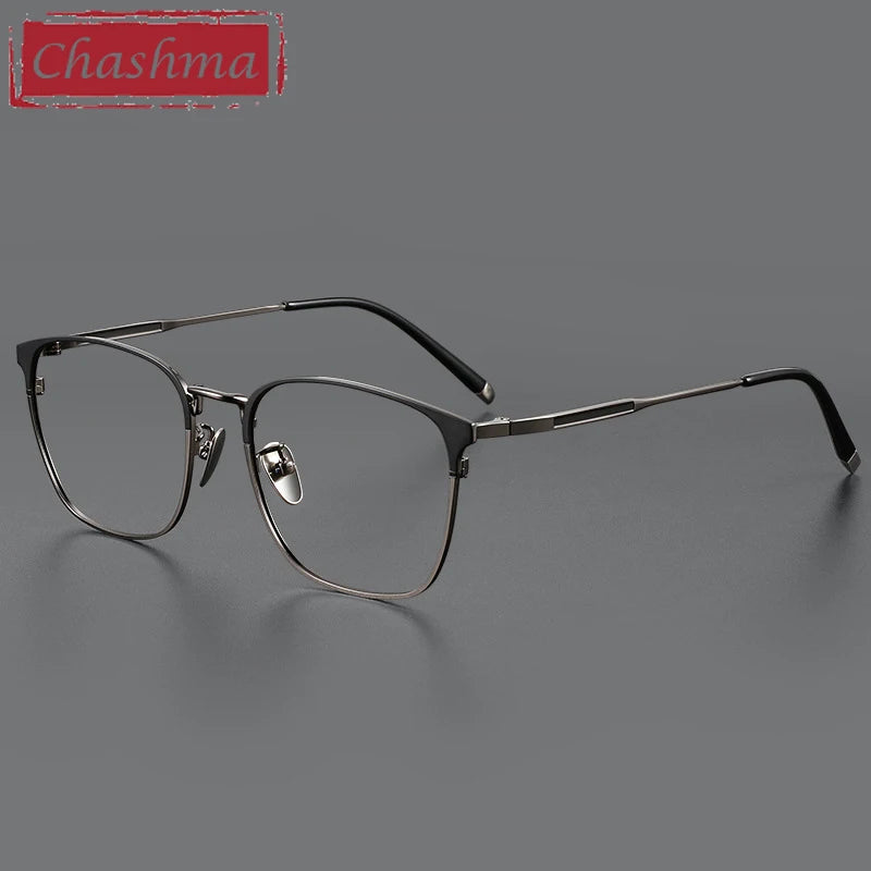 Chashma Unisex Full Rim Square Stainless Steel Eyeglasses 9976 Full Rim Chashma   