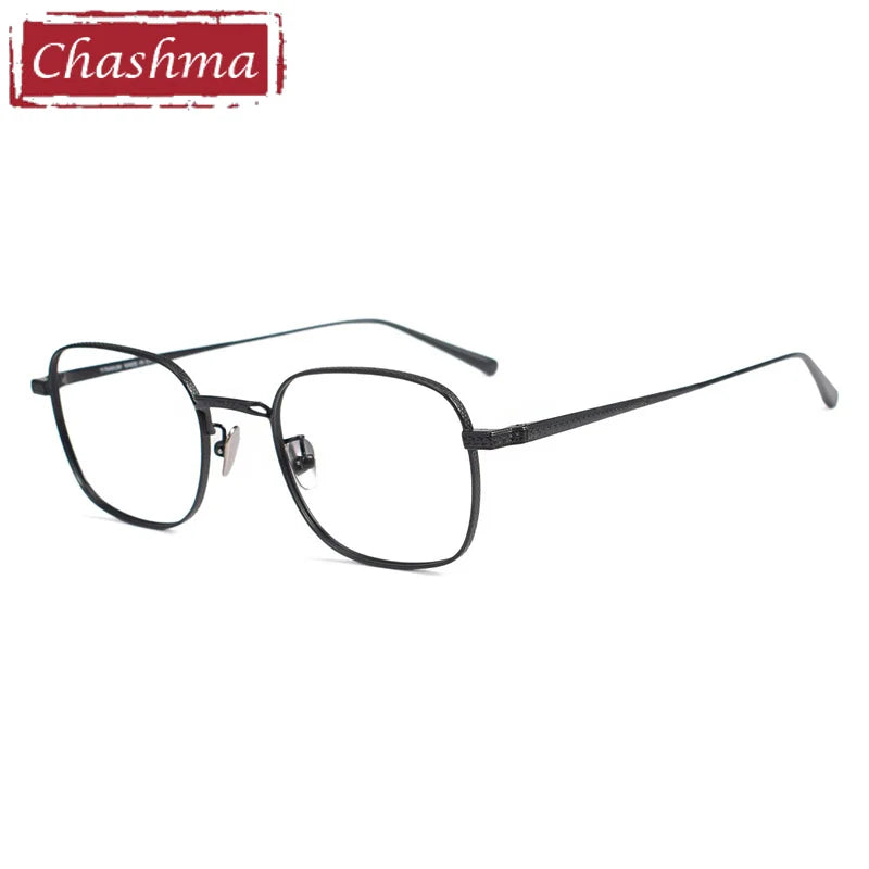 Chashma Unisex Full Rim Round Square Titanium Eyeglasses 881015