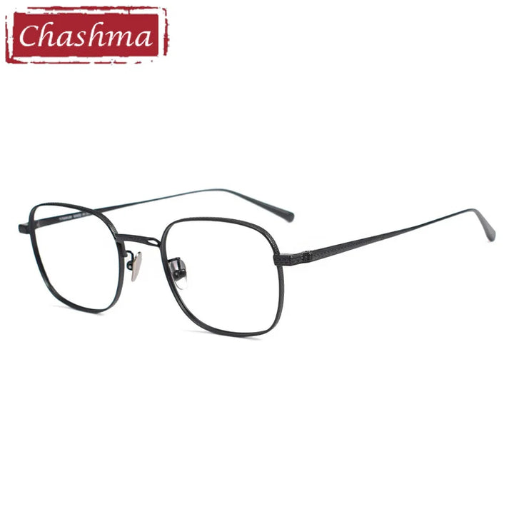Chashma Unisex Full Rim Round Square Titanium Eyeglasses 881015