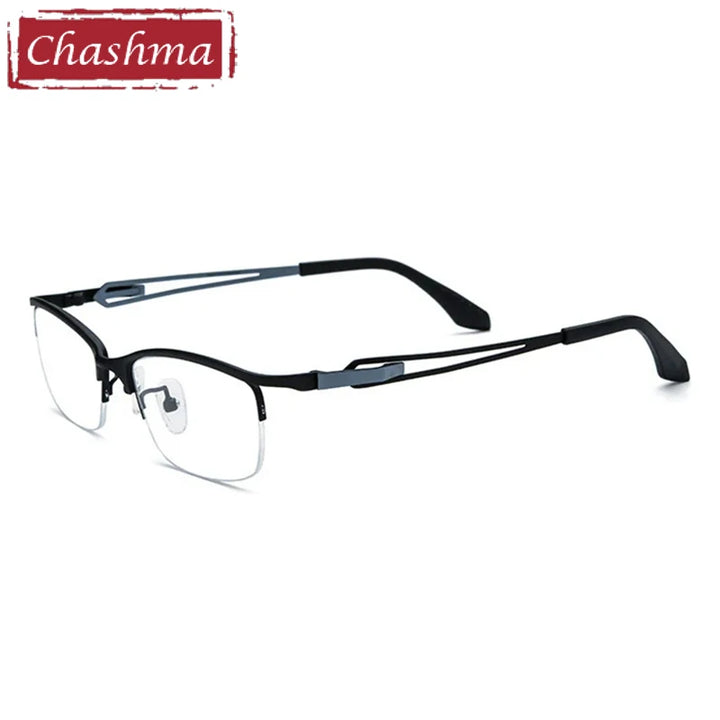 Chashma Women's Semi Rim Square Brow Line Titanium Eyeglasses 185867