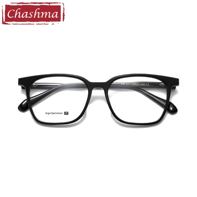 Chashma Ottica Unisex Full Rim Square Acetate Eyeglasses 62127