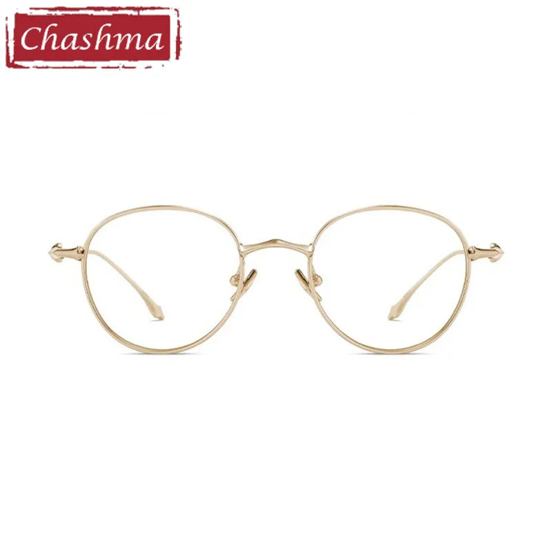 Chashma Unisex Full Rim Oval Titanium Eyeglasses 031 Full Rim Chashma   