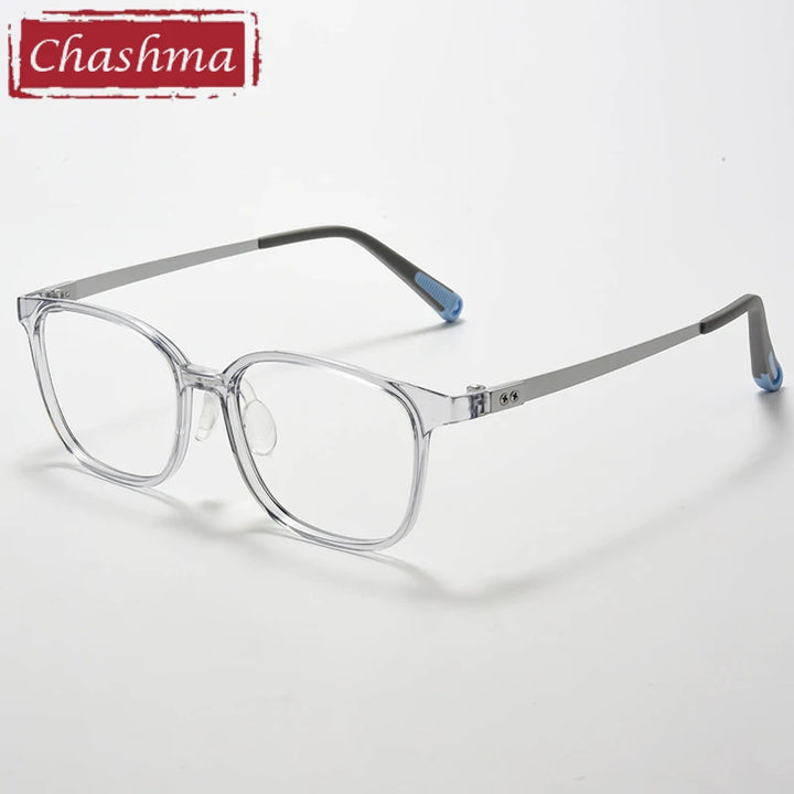Chashma Ochki Unisex Full Rim Square Tr 90 Titanium Tr 90 Eyeglasses 396010