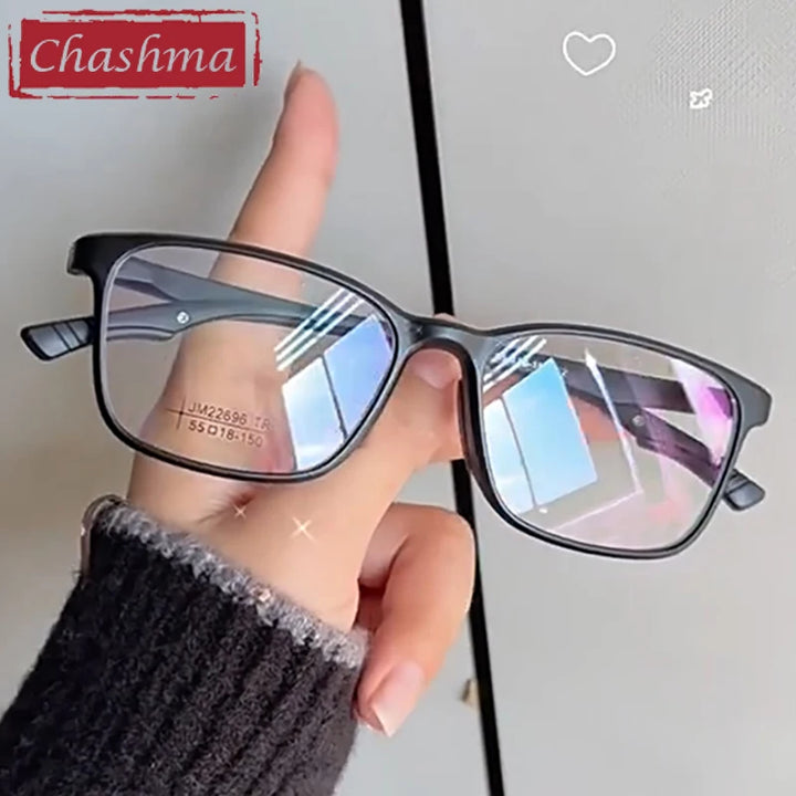 Chashma Unisex Full Rim Square Tr 90 Titanium Eyeglasses 722696