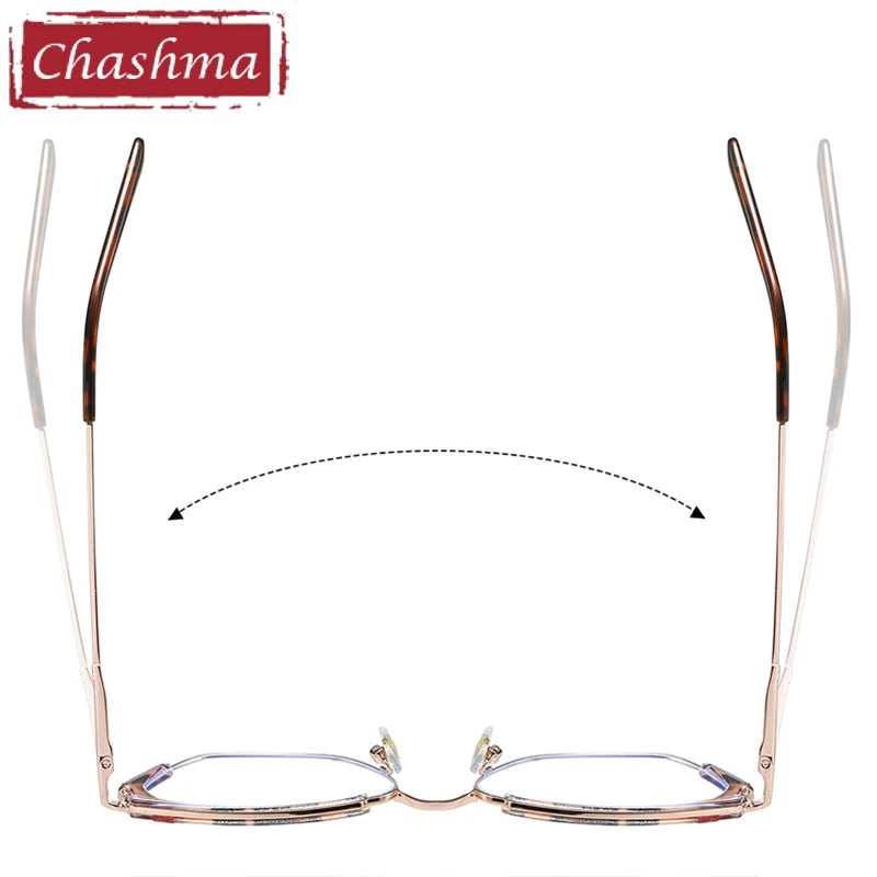 Chashma Women's Full Rim Square Cat Eye Tr 90 Alloy Eyeglasses 87323 Full Rim Chashma   