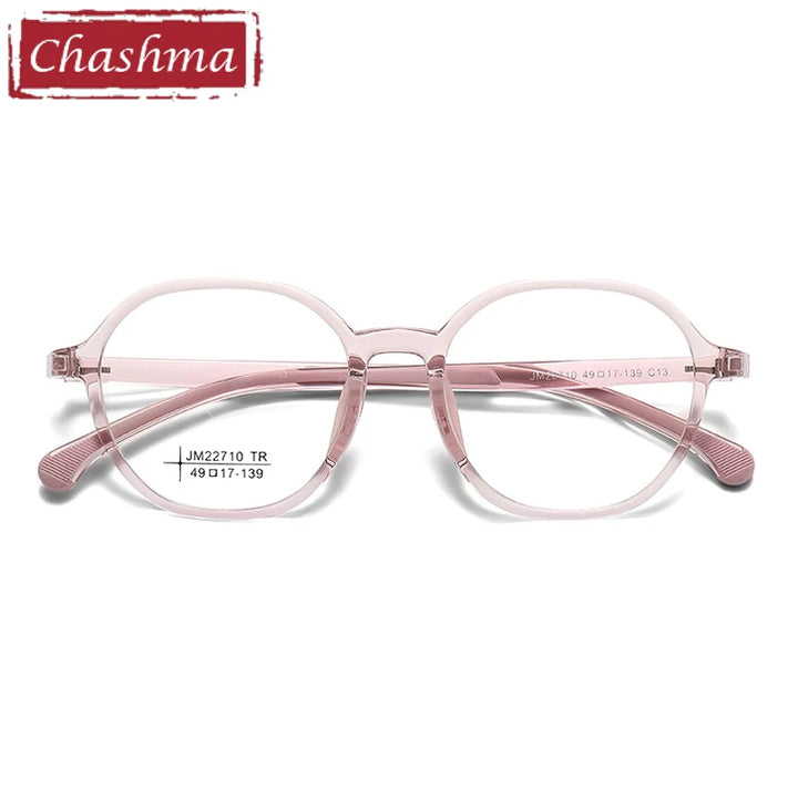 Chashma Ochki Women's Full Rim Oval Round Tr 90 Alloy Eyeglasses 322710