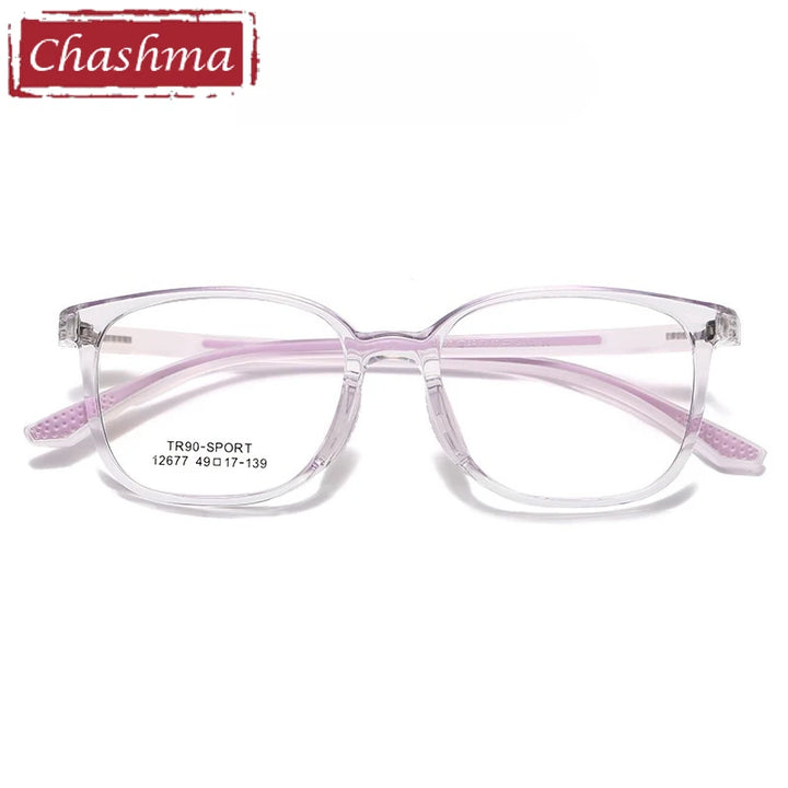 Chashma Ochki Women's Full Rim Square Tr 90 Alloy Eyeglasses 612677