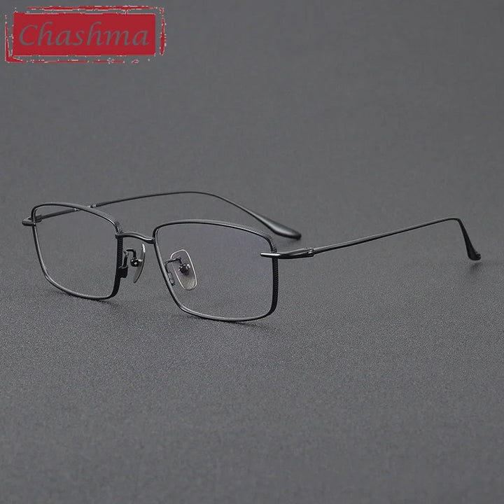 Chashma Men's Full Rim Polygon Square Titanium Eyeglasses 778417