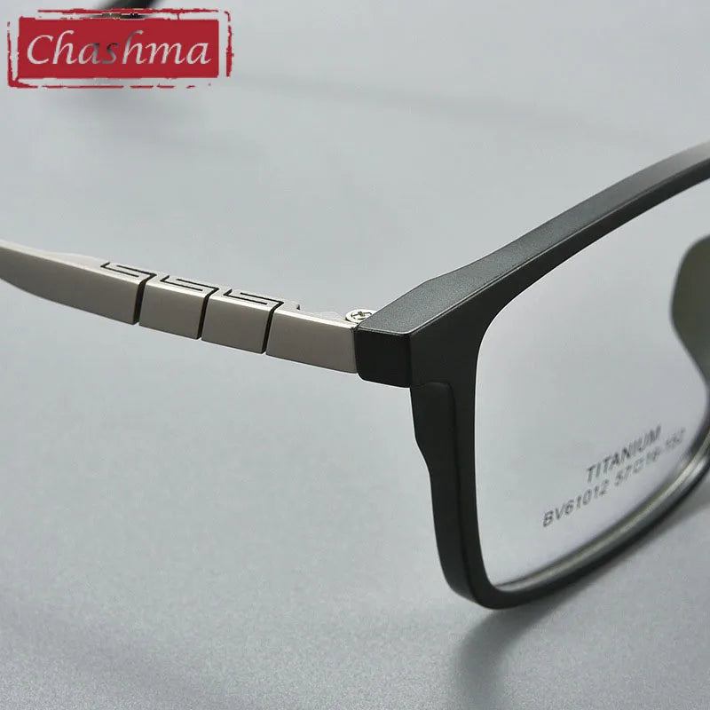 Chashma Unisex Full Rim Big Square Tr 90 Titanium Eyeglasses 61012 Full Rim Chashma   