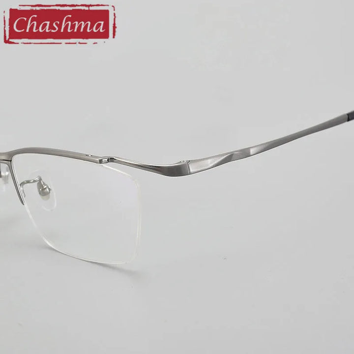 Chashma Unisex Semi Rim Brow Line Titanium Eyeglasses  6106 Semi Rim Chashma   