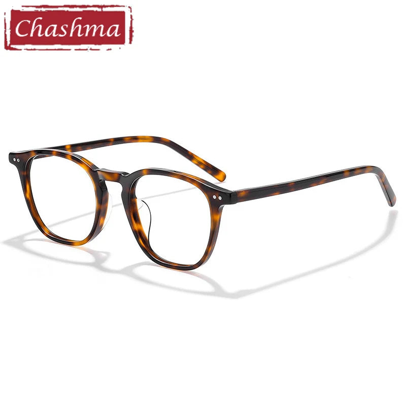 Chashma Ottica Unisex Full Rim Round Square Acetate Eyeglasses 409603