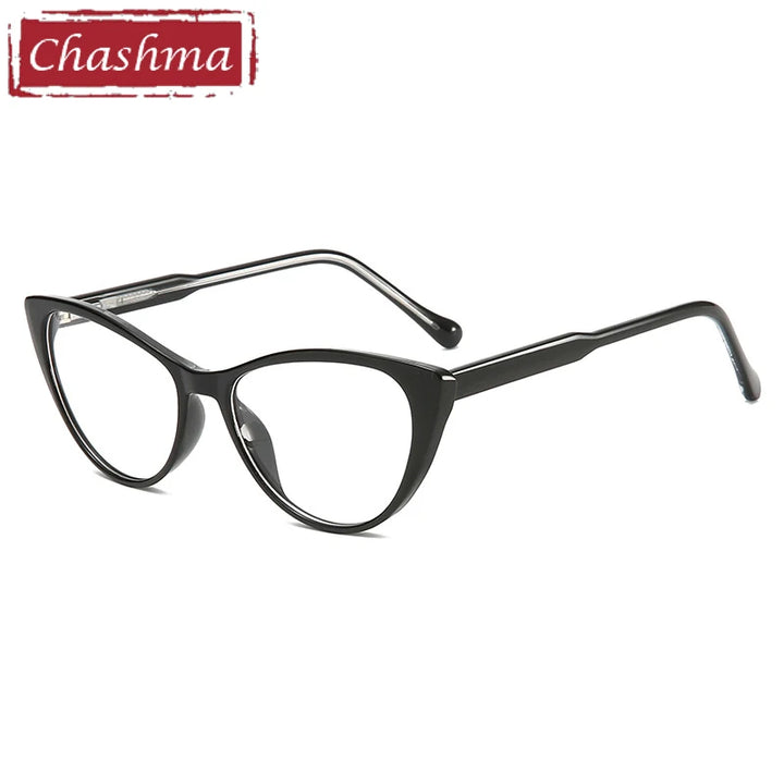 Chashma Ochki Women's Full Rim Cat Eye Tr 90 Alloy Eyeglasses 95125