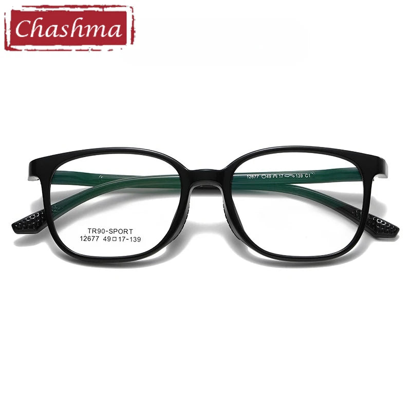 Chashma Ochki Women's Full Rim Square Tr 90 Alloy Eyeglasses 612677