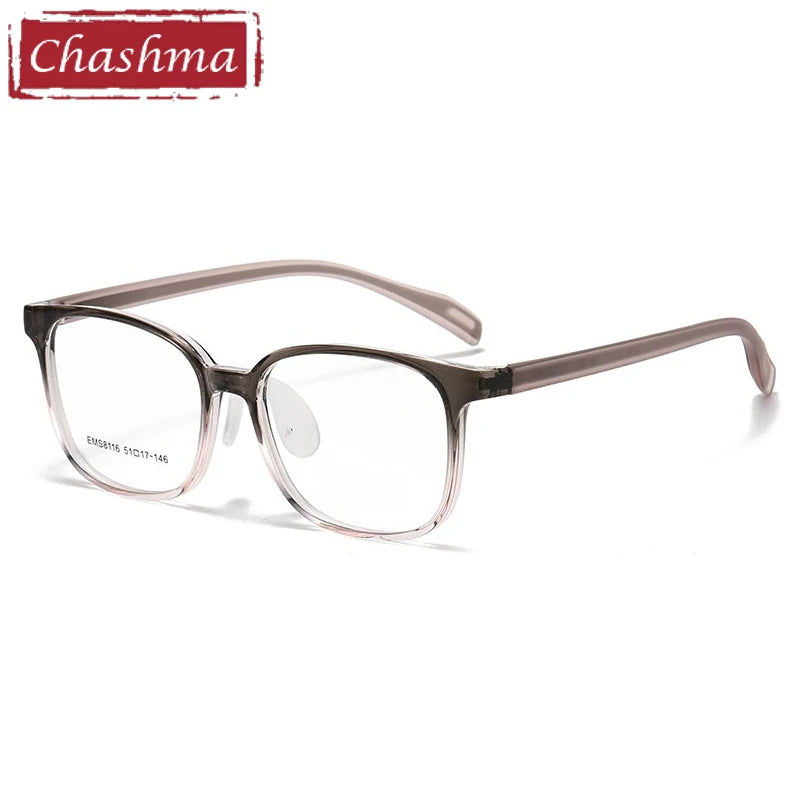 Chashma Ochki Unisex Full Rim Square Tr 90 Titanium Eyeglasses 938116