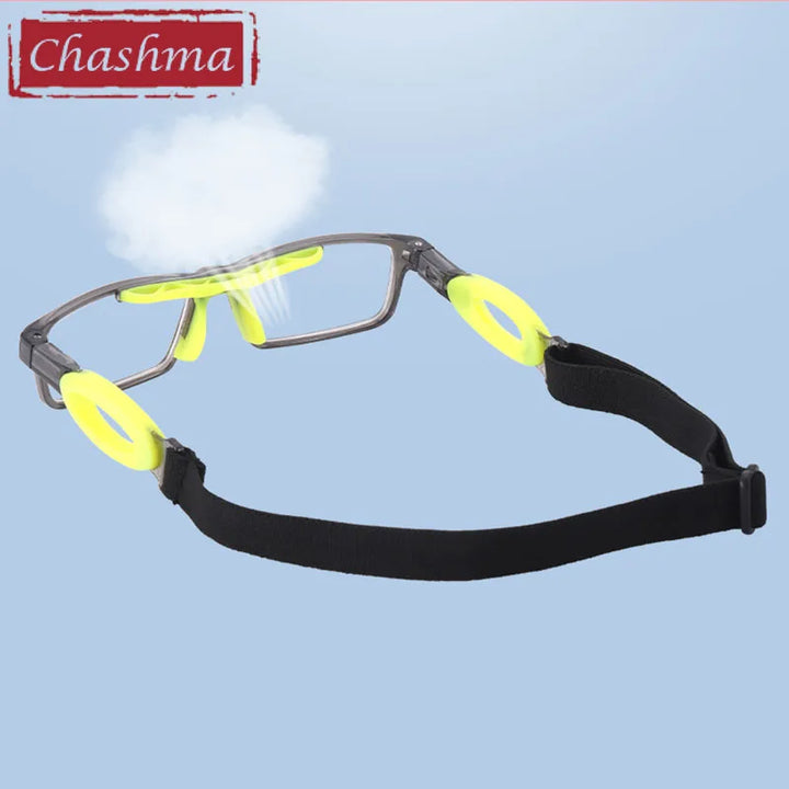 Chashma Ottica Unisex Full Rim Square Tr 90 Titanium Sport Eyeglasses C050 Full Rim Chashma Ottica   