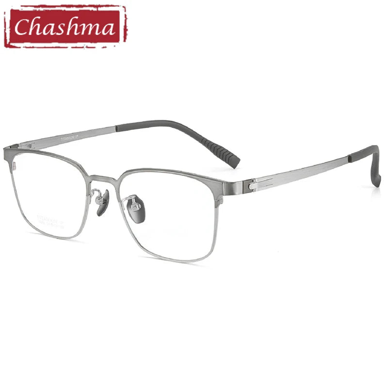 Chashma Ochki Unisex Full Rim Square Titanium Eyeglasses 881282