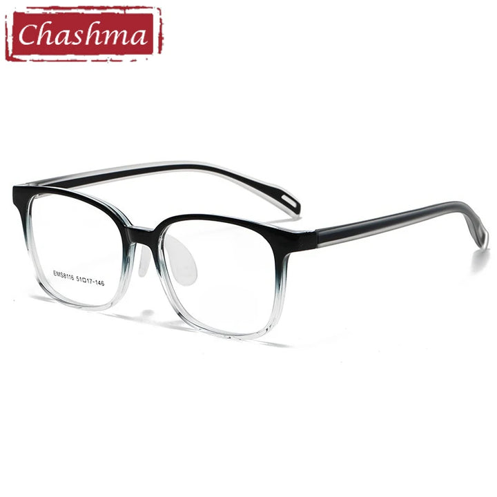 Chashma Ochki Unisex Full Rim Square Tr 90 Titanium Eyeglasses 938116