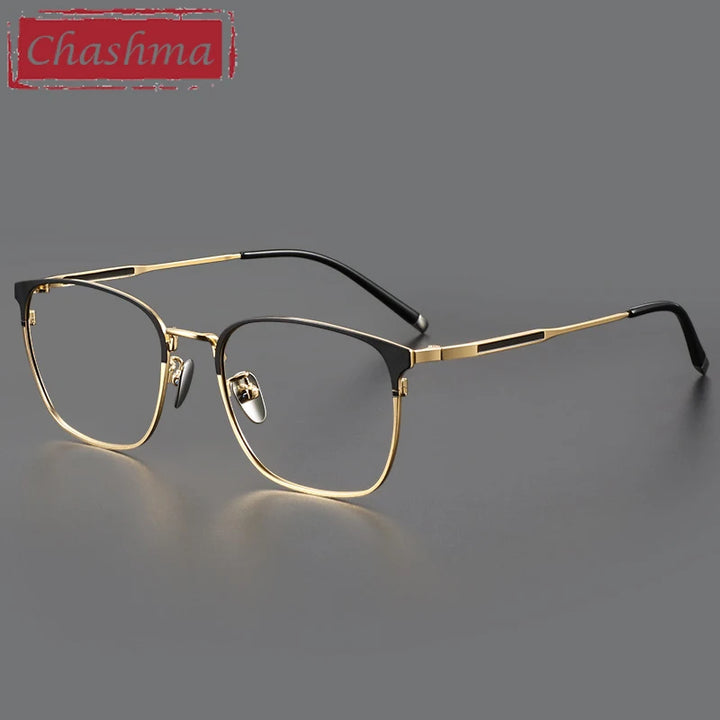 Chashma Unisex Full Rim Square Stainless Steel Eyeglasses 9976 Full Rim Chashma   