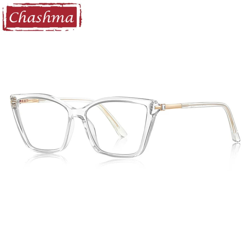 Chashma Ottica Women's Full Rim Cat Eye Tr 90 Titanium Eyeglasses 22384