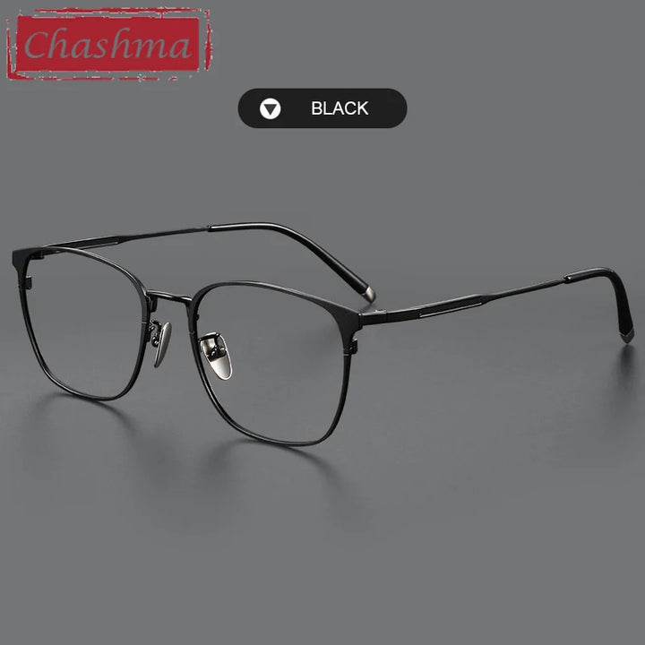 Chashma Unisex Full Rim Square Stainless Steel Eyeglasses 9976 Full Rim Chashma   