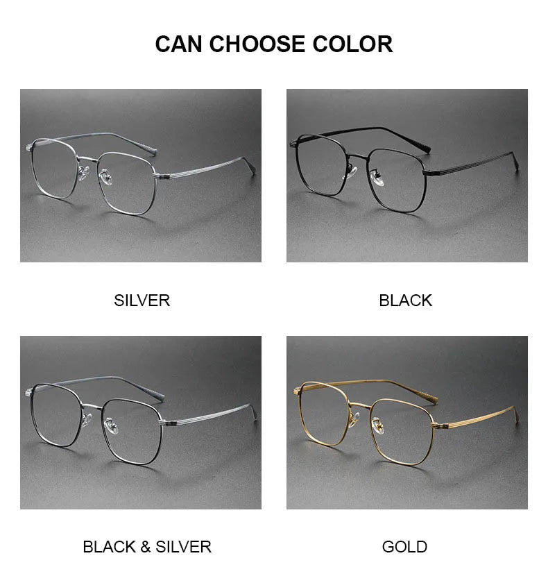 Chashma Unisex Full Rim Square Alloy Eyeglasses 19013 Full Rim Chashma   