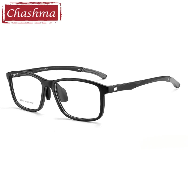 Chashma Ochki Unisex Full Rim Square Tr 90 Titanium Eyeglasses 960107