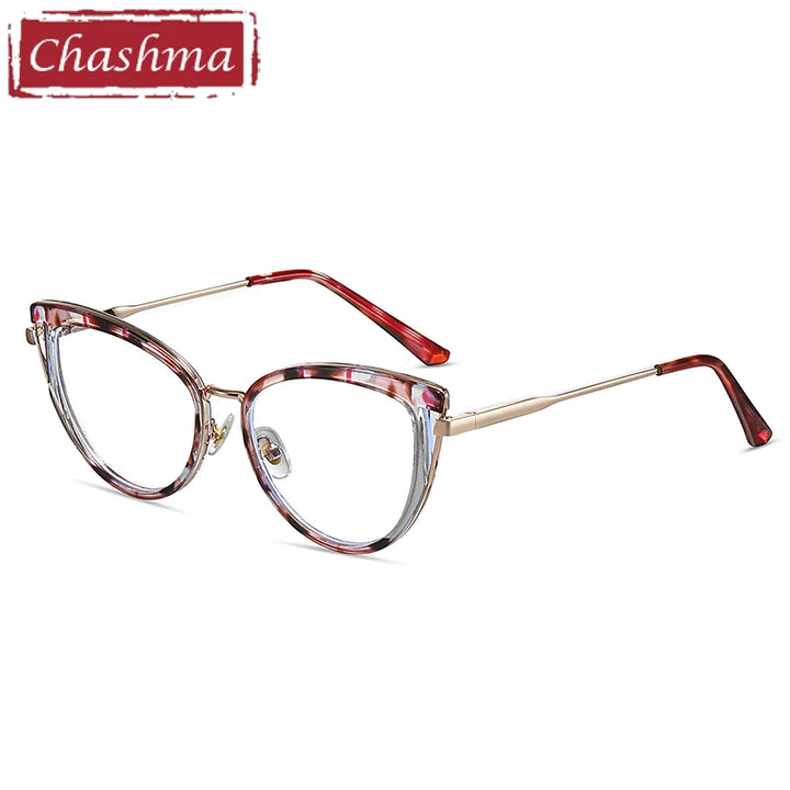 Chashma Women's Full Rim Cat Eye Tr 90 Titanium Eyeglasses 87316 Full Rim Chashma   