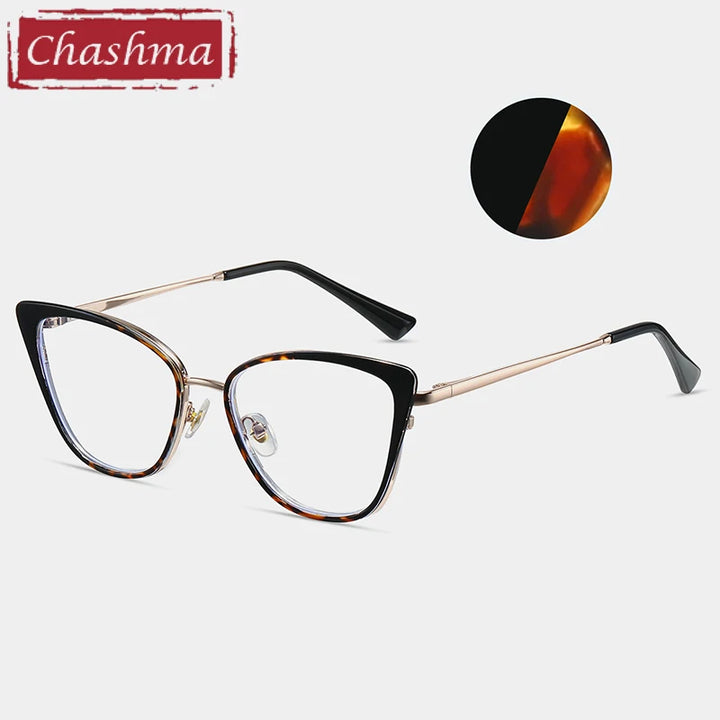 Chashma Women's Full Rim Cat Eye Tr 90 Titanium Eyeglasses 87262 Full Rim Chashma   