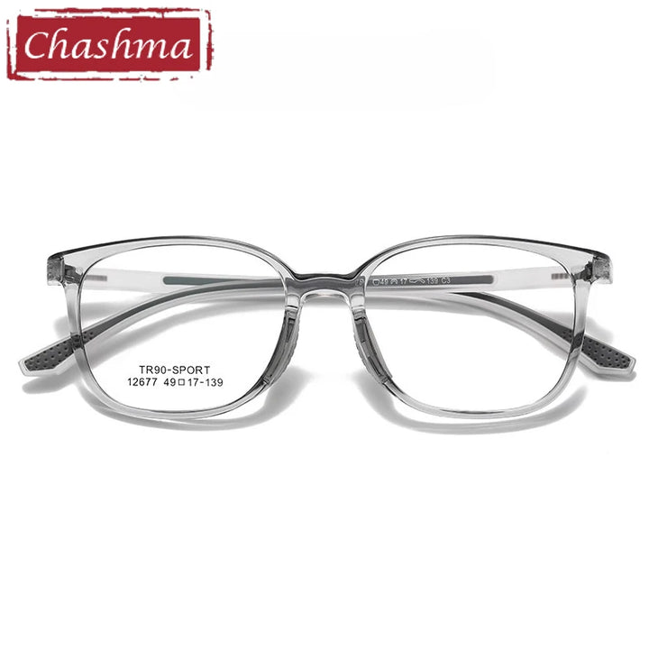 Chashma Ochki Women's Full Rim Square Tr 90 Alloy Eyeglasses 612677