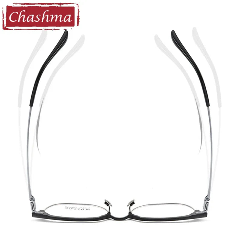 Chashma Unisex Full Rim Square Aluminum Magnesium Titanium Eyeglasses 9207 Full Rim Chashma   