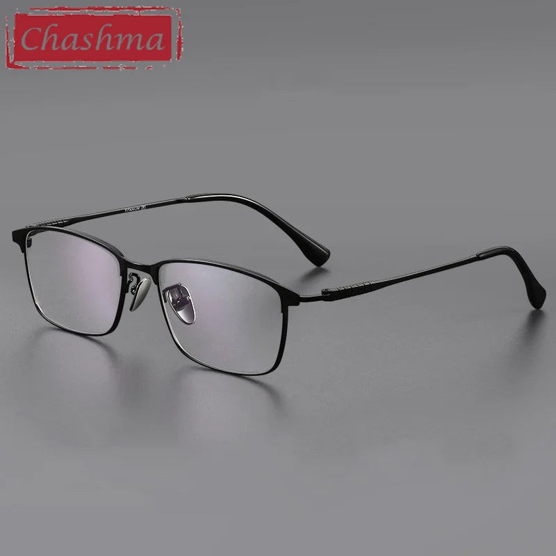 Chashma Men's Full Rim Square Brow Line Titanium Eyeglasses 885941.