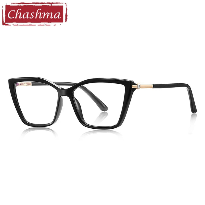 Chashma Ottica Women's Full Rim Cat Eye Tr 90 Titanium Eyeglasses 22384
