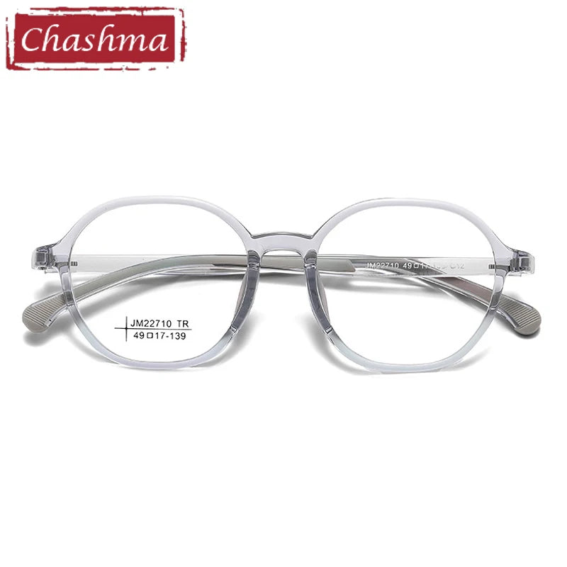 Chashma Ochki Women's Full Rim Oval Round Tr 90 Alloy Eyeglasses 322710