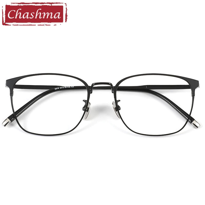 Chashma Unisex Full Rim Square Stainless Steel Eyeglasses 9976 Full Rim Chashma   